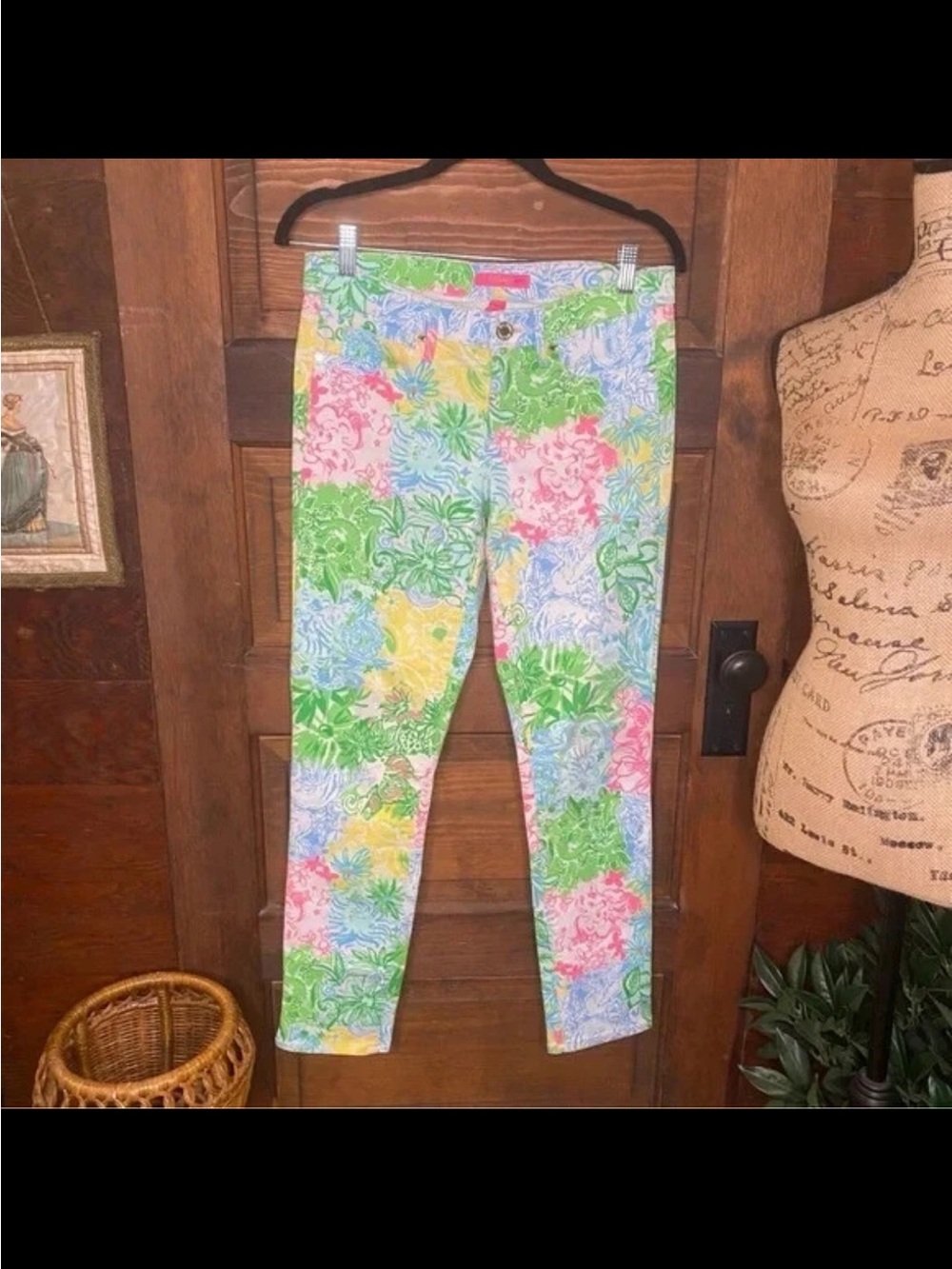 Lilly Pulitzer South Ocean Skinny Ankle Jean Pants Size 6 Style 001503